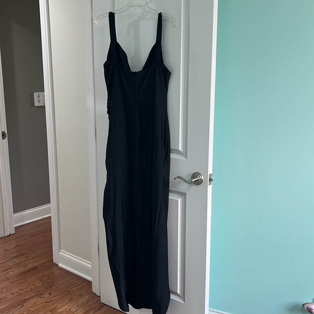FashionNova Black Low Cut Dress - Picture 8 of 12